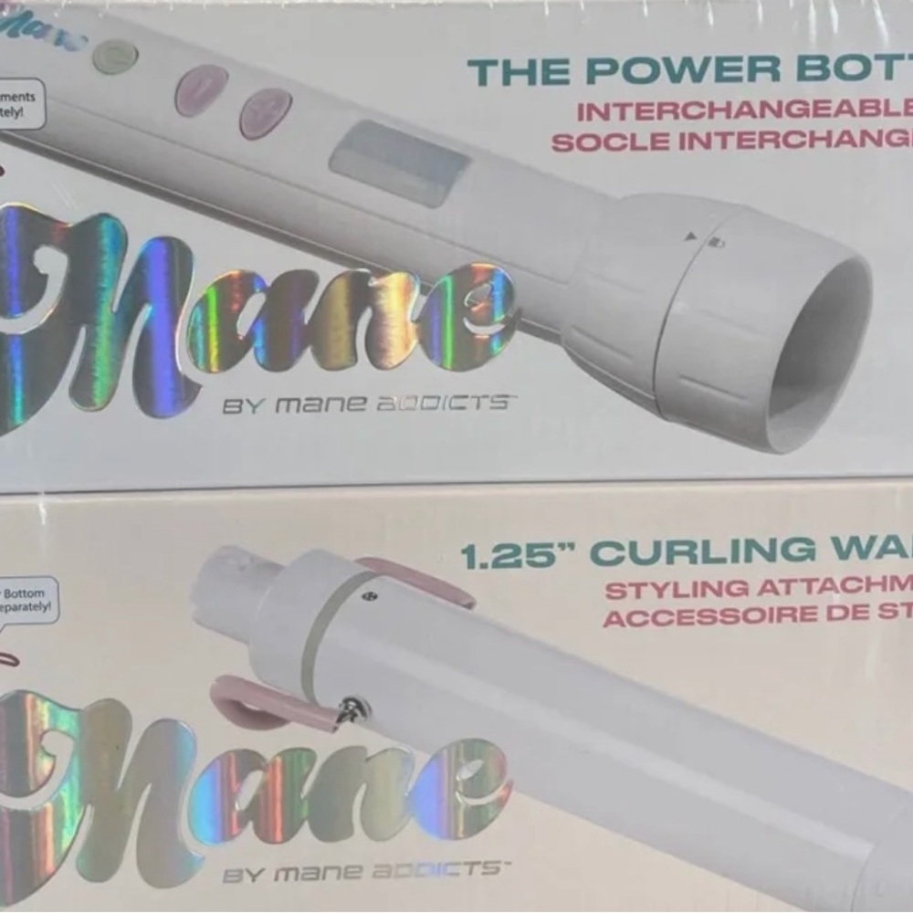 Mane Addicts 1.25" Curling Wand and interchangeable base